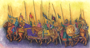 Roger II with his Armed Forces