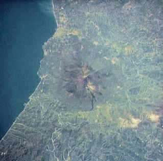 View of Etna from the satellite